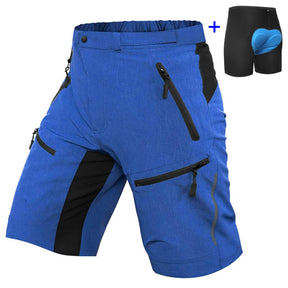 Pantalones cortos de montaña acolchados para hombre 02